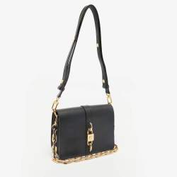 Louis Vuitton Black Leather Rendez-vous Bag