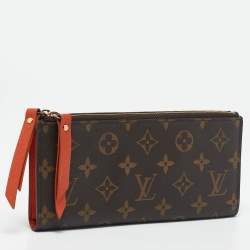 Pre Owned Louis Vuitton Piment Monogram Canvas Adele Wallet