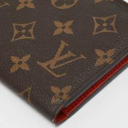 Pre Owned Louis Vuitton Piment Monogram Canvas Adele Wallet