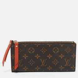 Pre Owned Louis Vuitton Piment Monogram Canvas Adele Wallet