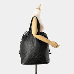 Pre Owned Louis Vuitton Black Monogram Shadow Helmet Bag