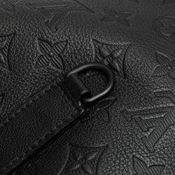 Pre Owned Louis Vuitton Black Monogram Shadow Helmet Bag