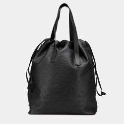 Pre Owned Louis Vuitton Black Monogram Shadow Helmet Bag