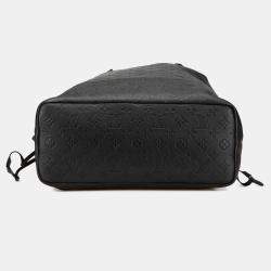 Pre Owned Louis Vuitton Black Monogram Shadow Helmet Bag