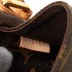 Pre Owned Louis Vuitton Brown Monogram Menilmontant PM