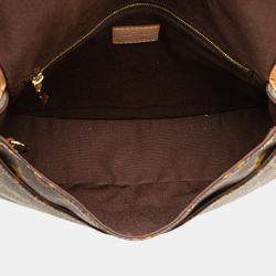 Pre Owned Louis Vuitton Brown Monogram Menilmontant PM