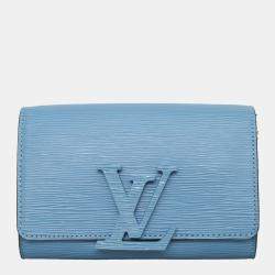 Pre Owned Louis Vuitton Blue Epi Louise PM Crossbody Bag