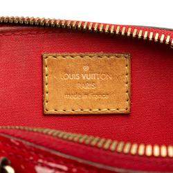 Pre Owned Louis Vuitton Red Monogram Vernis Alma BB