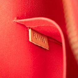 Pre Owned Louis Vuitton Red Monogram Vernis Alma BB