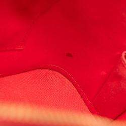 Pre Owned Louis Vuitton Red Monogram Vernis Alma BB