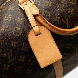 Louis Vuitton Brown Monogram Keepall Bandouliere 55