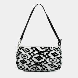 Louis Vuitton Black/White Urs Fischer Monogram Pochette Accessories