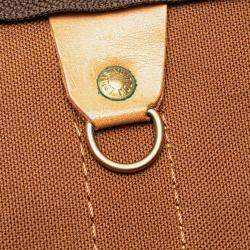 Louis Vuitton Brown Monogram Keepall Bandouliere 55