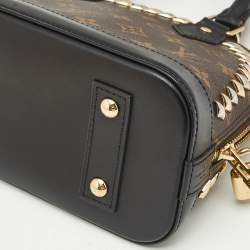 Louis Vuitton Monogram Canvas Macassar Studded Alma BB Bag