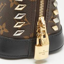 Louis Vuitton Monogram Canvas Macassar Studded Alma BB Bag