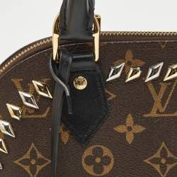 Louis Vuitton Monogram Canvas Macassar Studded Alma BB Bag