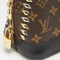 Louis Vuitton Monogram Canvas Macassar Studded Alma BB Bag