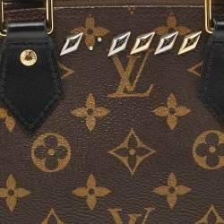 Louis Vuitton Monogram Canvas Macassar Studded Alma BB Bag