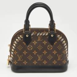 Louis Vuitton Monogram Canvas Macassar Studded Alma BB Bag