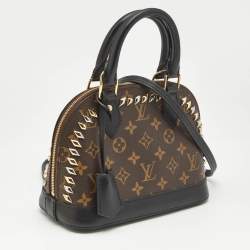 Louis Vuitton Monogram Canvas Macassar Studded Alma BB Bag