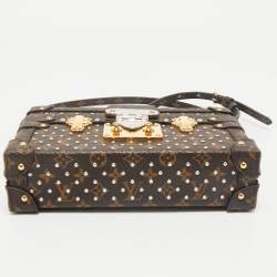 Louis Vuitton Monogram Canvas Studded Petite Malle Bag