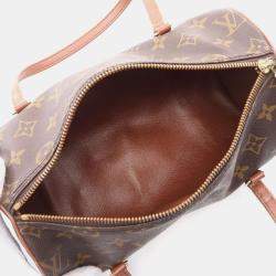 Pre Owned Louis Vuitton Brown Monogram Canvas Papillon 26 Handbag 