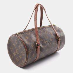 Pre Owned Louis Vuitton Brown Monogram Canvas Papillon 26 Handbag 
