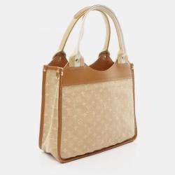 Louis Vuitton Beige Monogram Canvas Leather Sac Mini Catherine Bag