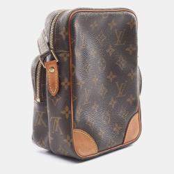 Pre Owned Louis Vuitton Brown Monogram Canvas Amazon Shoulder Bag