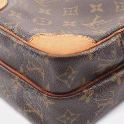 Pre Owned Louis Vuitton Brown Monogram Canvas Amazon Shoulder Bag