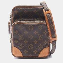 Pre Owned Louis Vuitton Brown Monogram Canvas Amazon Shoulder Bag