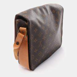 Pre Owned Louis Vuitton Brown Monogram Canvas Cartouchiere GM Shoulder Bag
