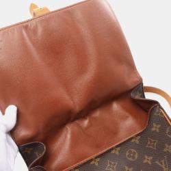 Pre Owned Louis Vuitton Brown Monogram Canvas Cartouchiere GM Shoulder Bag