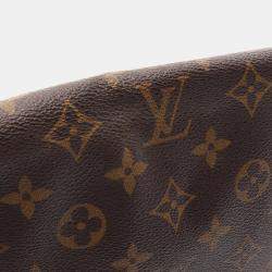 Pre Owned Louis Vuitton Brown Monogram Canvas Cartouchiere GM Shoulder Bag