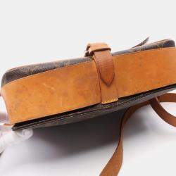 Pre Owned Louis Vuitton Brown Monogram Canvas Cartouchiere GM Shoulder Bag