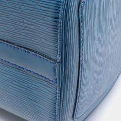 Louis Vuitton Speedy 25 Hand Bag Epi Leather Toledo Blue