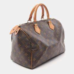 Louis Vuitton Brown Monogram Canvas Speedy 30 Handbag