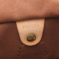 Louis Vuitton Brown Monogram Canvas Speedy 30 Handbag