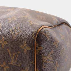 Louis Vuitton Brown Monogram Canvas Speedy 30 Handbag