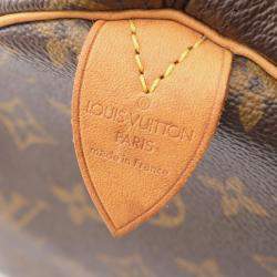 Louis Vuitton Brown Monogram Canvas Speedy 30 Handbag