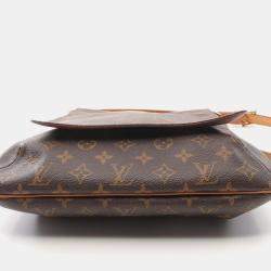 Pre Owned Louis Vuitton Brown Monogram Canvas Musette Shoulder Bag