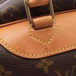 Pre Owned Louis Vuitton Brown Monogram Canvas Deauville Bowling Vanity Handbag