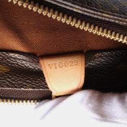 Pre Owned Louis Vuitton Brown Monogram Canvas Cabas Piano Shoulder Bag
