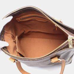 Pre Owned Louis Vuitton Brown Monogram Canvas Cabas Piano Shoulder Bag