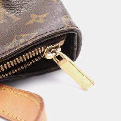 Pre Owned Louis Vuitton Brown Monogram Canvas Cabas Piano Shoulder Bag