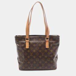 Pre Owned Louis Vuitton Brown Monogram Canvas Cabas Piano Shoulder Bag