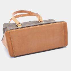 Pre Owned Louis Vuitton Brown Monogram Canvas Cabas Piano Shoulder Bag