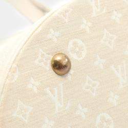 Pre Owned  Louis Vuitton Beige Dune Monogram Mini Lin Bucket PM Handbag