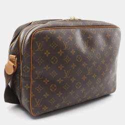 Pre Owned Louis Vuitton Brown Monogram Canvas Reporter GM Shoulder Bag