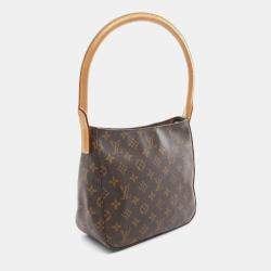 Pre Owned Louis Vuitton Brown Monogram Canvas Looping MM Shoulder Bag